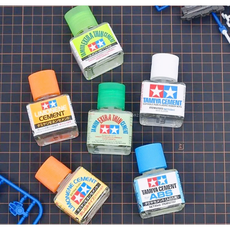 Tamiya Model Paint Set - กาวรุ่น 40 มล. 87003/87038/87134/87182 กาวติดรอยต่อแห้งเร็ว กลิ่นส้ม